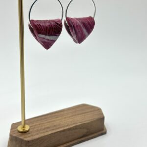Garnet Gold Drop Earring