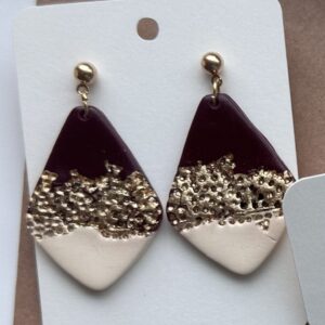 Garnet Gold Diagonal Drop
