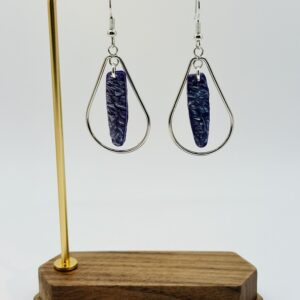 Wisteria Silver Accented Teardrop Dangle