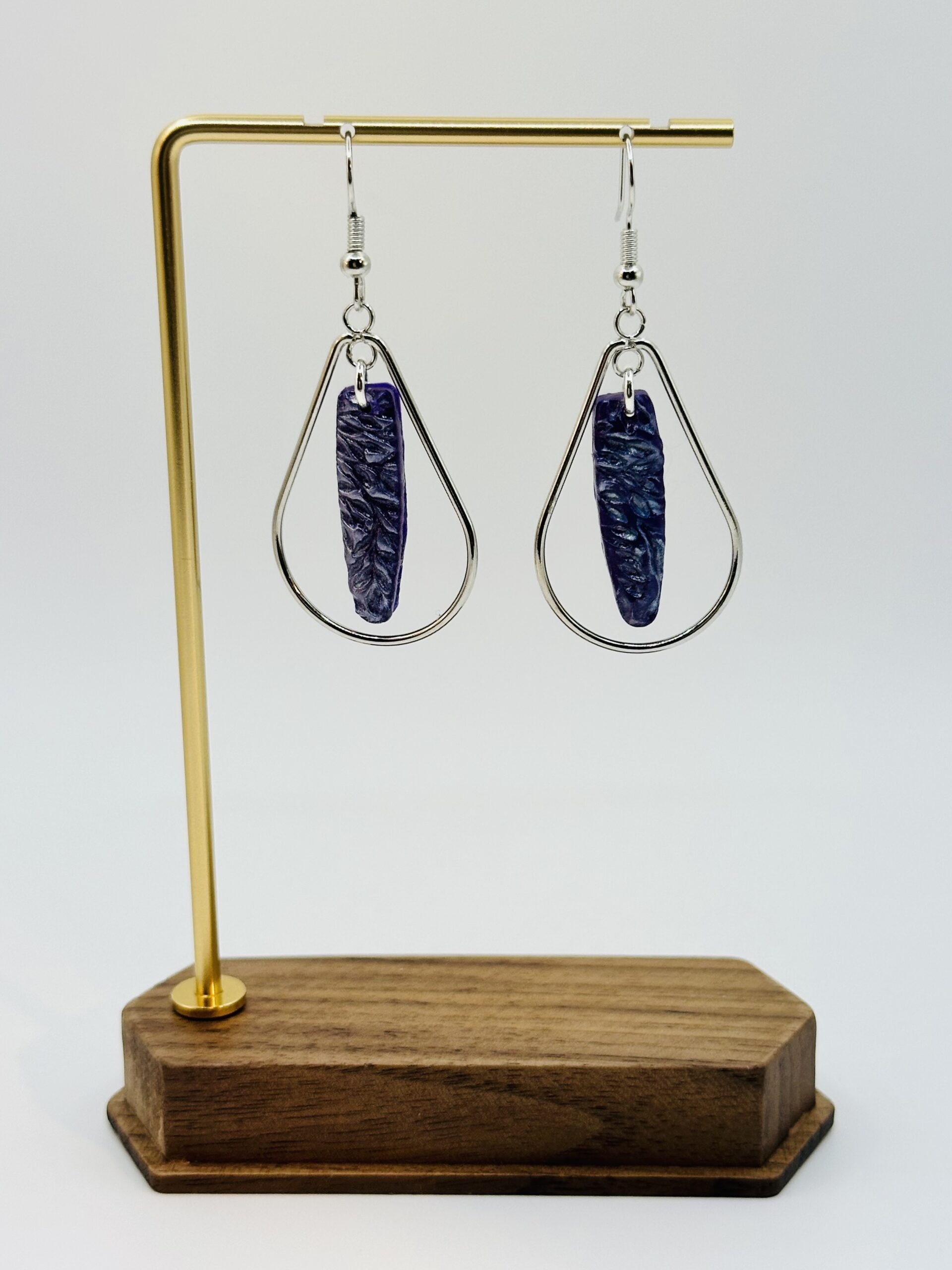 Wisteria Silver Accented Teardrop Dangle