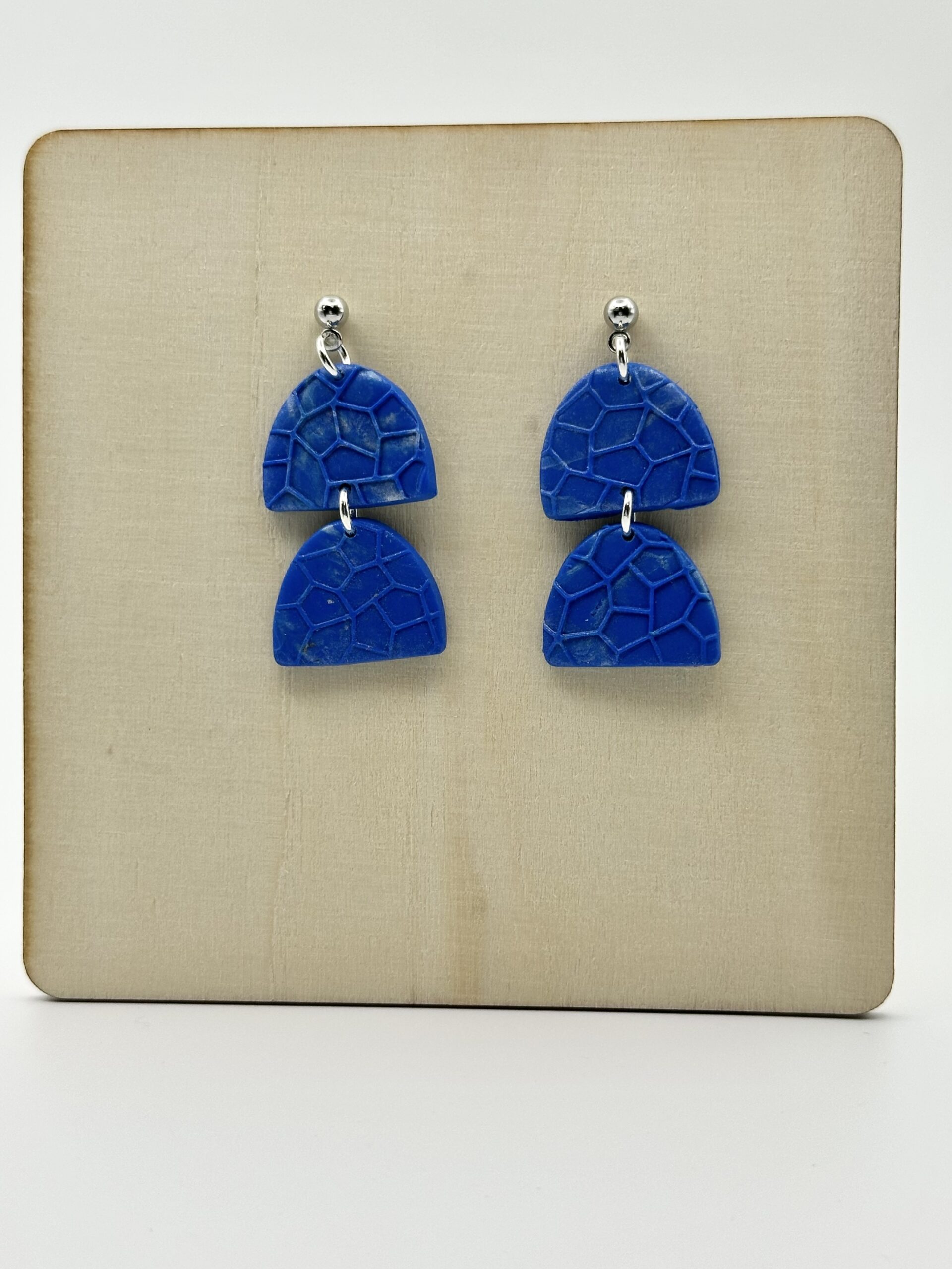Salish Sea Blues Geometric Dangle