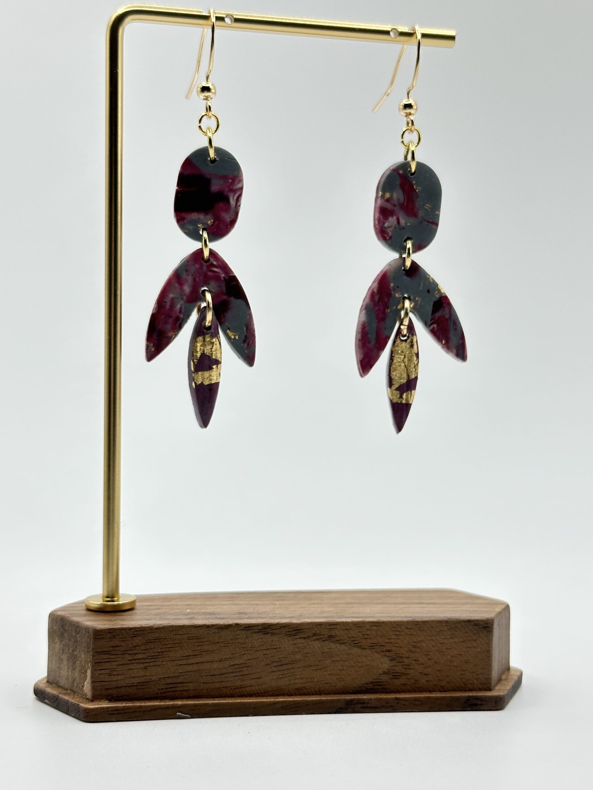 Flora Gold Accented Petal Drop