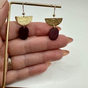 Flora Gold Accented Drop (Short)