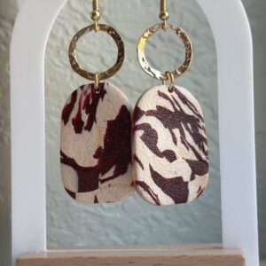 Cranberry Bliss, Gold Accent Dangle