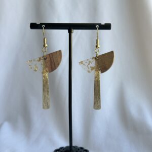 Gold Flake Resin w/Wood